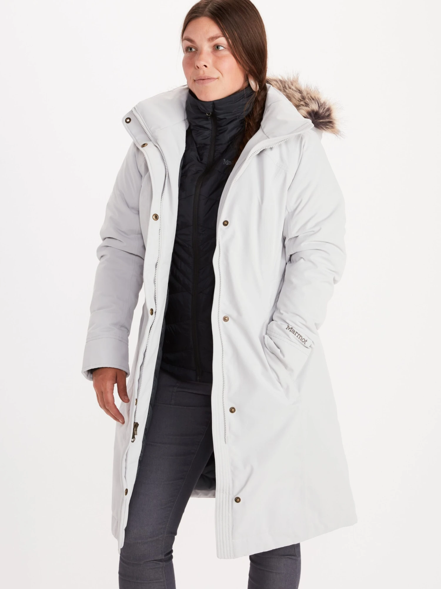 Marmot Wm's Chelsea Coat (Fur Collar) 1 Marmot Wm's Chelsea Coat (Fur Collar)