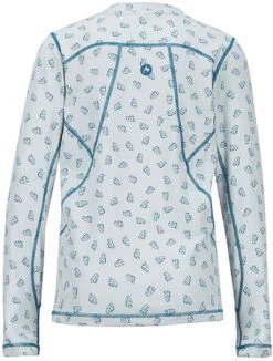 Marmot Midweight Harrier Crew Shirt - Kids|-|Chemise Mi-épaisse Harrier Crew - Enfant -Marmot Sales Store MAR 10480 7E 7EBack 20Moroccan 20Blue 20Ditzy 20Marmot