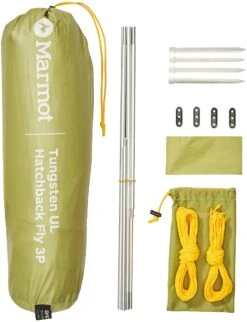 Marmot Tungsten Ultralight Hatchback 3 Person Family Fly|-|Toile De Tente Familiale Pour Ultralight Hatchback Tungsten - 3 Personnes 9 Marmot Tungsten Ultralight Hatchback 3 Person Family Fly|-|Toile De Tente Familiale Pour Ultralight Hatchback Tungsten - 3 Personnes -Marmot Sales Store MAR 37850 7E 7EFront 20Wasabi