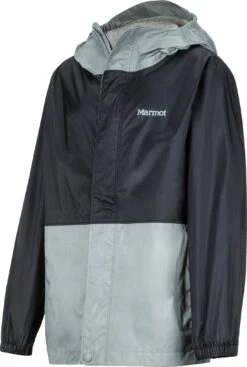 Marmot PreCip Eco Jacket - Kids|-|Manteau Léger PreCip Eco - Enfant -Marmot Sales Store MAR 41000 7EBlack 20 20Grey 20Storm 7Eside