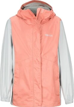 Marmot PreCip Eco Jacket - Girls|-|Manteau Léger PreCip Eco - Fille -Marmot Sales Store MAR 41010 7ECoral 20Pink 20 20Bright 20Steel