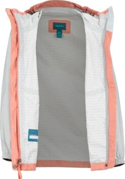 Marmot PreCip Eco Jacket - Girls|-|Manteau Léger PreCip Eco - Fille -Marmot Sales Store MAR 41010 7ECoral 20Pink 20 20Bright 20Steel 7Eopen