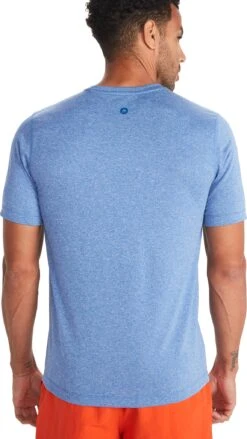 Marmot Conveyor Short Sleeve T-Shirt - Men's|-|T-shirt à Manches Courtes Conveyor - Homme -Marmot Sales Store MAR 41790 7E 7EBack 20Dark 20Azure 20Heather