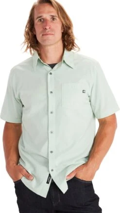 Marmot Aerobora Short Sleeve Shirt - Men's|-|Chemise à Manches Courtes Aerobora - Homme -Marmot Sales Store MAR 42100 7E 7EFront 20Crushed 20Mint