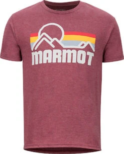 Marmot Coastal Tee - Men's|-|T-shirt Marmot Coastal - Homme -Marmot Sales Store MAR 42430 7ETrue 20Burgundy 20Heather