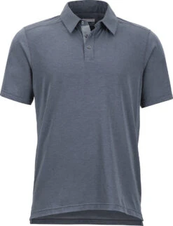 Marmot Wallace Short Sleeve Polo - Men's|-|Polo Wallace - Homme -Marmot Sales Store MAR 43520 7ESteel 20Onyx 20Heather