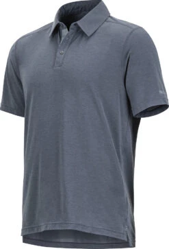 Marmot Wallace Short Sleeve Polo - Men's|-|Polo Wallace - Homme -Marmot Sales Store MAR 43520 7ESteel 20Onyx 20Heather 7ESide
