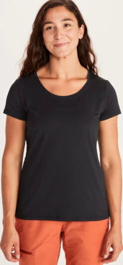Marmot All Around Short Sleeve Tee - Women's|-|T-shirt à Manches Courtes All Around - Femme -Marmot Sales Store MAR 46450 7E 7EFront 20Black