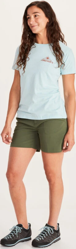 Marmot Arrow Short-Sleeve T-Shirt - Women's|-|T-shirt à Manches Courtes Arrow - Femme 9 Marmot Arrow Short-Sleeve T-Shirt - Women's|-|T-shirt à Manches Courtes Arrow - Femme -Marmot Sales Store MAR 46480 7E 7EModel 20Corydalis 20Blue 20Heather