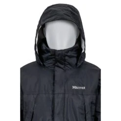 Marmot Boy's PreCip Hardshell Jacket|-|Coquille PreCip Garçons -Marmot Sales Store MAR 50900 7EBlack 7EHood