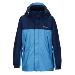 Marmot Boy's PreCip Hardshell Jacket|-|Coquille PreCip Garçons -Marmot Sales Store MAR 50900 7EMykonos 20Blue 20 20Arctic 20Navy