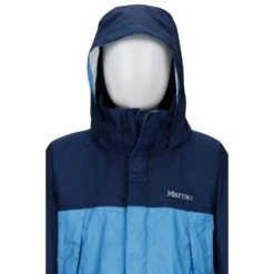 Marmot Boy's PreCip Hardshell Jacket|-|Coquille PreCip Garçons -Marmot Sales Store MAR 50900 7EMykonos 20Blue 20 20Arctic 20Navy 7EHood