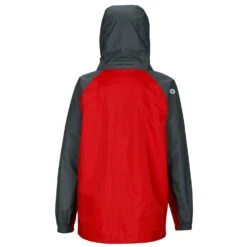 Marmot Boy's PreCip Hardshell Jacket|-|Coquille PreCip Garçons -Marmot Sales Store MAR 50900 7ETeam 20Red 20 20Dark 20Zinc 7EBack