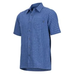 Marmot Eldridge Short Sleeve - Men's|-|Chemise à Manches Courtes Eldridge - Homme 28 Marmot Eldridge Short Sleeve - Men's|-|Chemise à Manches Courtes Eldridge - Homme -Marmot Sales Store MAR 62220 7EVarsity 20Blue 7ESide
