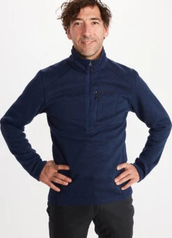 Marmot Drop Line Half Zip Sweater - Men's|-|Chandail à Demi-glissière Drop Line - Homme -Marmot Sales Store MAR 71100 7E 7EDetail1 20Arctic 20Navy