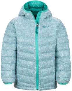 Marmot Nika Hoody Jacket - Girls|-|Manteau à Capuchon En Duvet Nika - Fille -Marmot Sales Store MAR 77460 7EWaterfall
