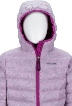 Marmot Nika Hoody Jacket - Girls|-|Manteau à Capuchon En Duvet Nika - Fille -Marmot Sales Store MAR 77460 7E 7EDetail 20Purple 20Orchid