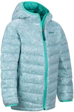 Marmot Nika Hoody Jacket - Girls|-|Manteau à Capuchon En Duvet Nika - Fille -Marmot Sales Store MAR 77460 7E 7ESide1 20Waterfall