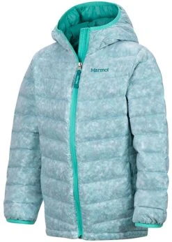 Marmot Nika Hoody Jacket - Girls|-|Manteau à Capuchon En Duvet Nika - Fille -Marmot Sales Store MAR 77460 7E 7ESide 20Waterfall