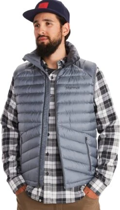 Marmot Highlander Down Vest - Men's|-|Gilet En Duvet Highlander - Homme -Marmot Sales Store MAR 79420 7E 7EOpen2 20Steel 20Onyx