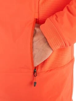 Marmot Novus LT Hybrid Hoody Jacket - Men's|-|Manteau à Capuchon Hybride Novus LT - Homme -Marmot Sales Store MAR M12356 7E 7EDetail2 20Red 20Sun