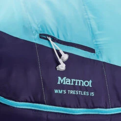 Marmot Trestles 15°F/-9°C Synthetic Sleeping Bag - Women's|-|Sac De Couchage Synthétique Trestles 15°F/-9°C - Femme -Marmot Sales Store mar 23610 french blue harbor blue close