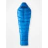 Marmot Mens Bantamweight 15 Short Center Zipper Sleeping Bag - Dark Azure/Clear Blue