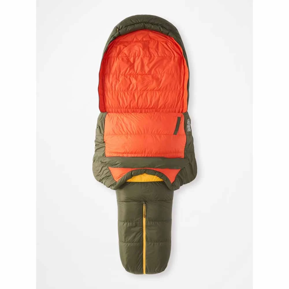 Marmot Mens Never Winter 30� Sleeping Bag - Long/Nori/Red Sun 3 Marmot Mens Never Winter 30� Sleeping Bag - Long/Nori/Red Sun - Image 3